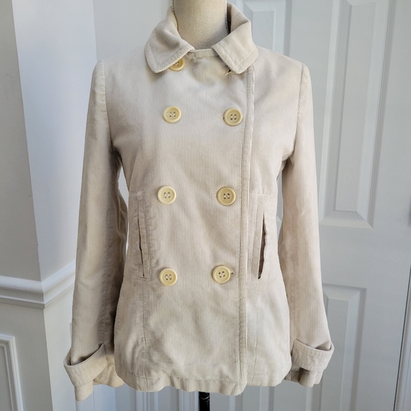 Vince Jackets & Blazers - Vince Corduroy Button Down Fitted Peacoat Jacket